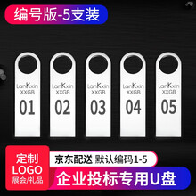 兰科芯u盘128m256m512m1G2G4G8G招投标小容量标书用小容量u盘招投标U盘（招标专用） A7 5只装 （编号版） 1G