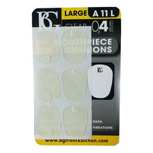 BG 法国 BG A10L A11L 中音/次中音萨克斯牙垫黑色/透明大号牙贴笛头贴 A10L 0.8MM黑色6片装