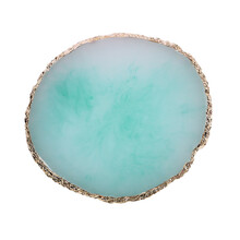 调色盘美甲调色板水晶玻璃玛瑙石大理石纹网红日式作品摆拍道具 加勒比蓝