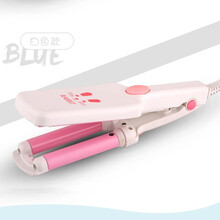 乾越卷发器宿舍迷你水波纹蛋蛋卷头卷发棒两用陶瓷小型学生蛋糕卷发器粉色三管20mm款 白色三管20mm