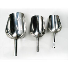 牧多多 加厚不锈钢料铲 添料斗 饲料勺 铲料斗 鸡猪饲料勺 瓜子粮食 加冰铲 特大号13寸