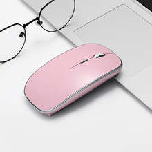 BUBM 蓝牙鼠标 笔记本台式电脑办公家用鼠标 可充电式便携蓝牙4.0游戏鼠标 LYSB-J 粉色