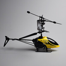 通遥控飞机充电无线耐摔王直升机飞行器玩具儿童礼品！ 迷你遥控飞机（黄色）