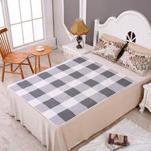 成年人隔尿垫护理垫超大号隔尿垫防水可洗老年人床单超大号透气棉床垫尿不湿可水洗老人护理垫 灰白 100*150