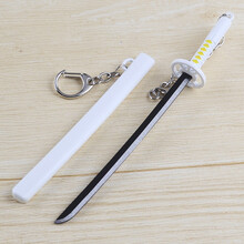 金属刀剑模型玩具cos动漫游戏周边钥匙扣挂件 死神露其亚袖白雪 17CM