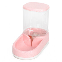 宠物狗狗饮水器泰迪金毛自动喝水机大型犬饮水器喂水盆水壶 粉色