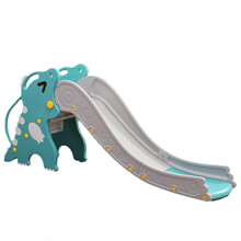 小儿滑梯 迷你折叠家用6--10岁儿童滑梯室内家玩小孩的小儿童滑梯加长加宽MSY 能量龙迷森绿【全封闭踏板】