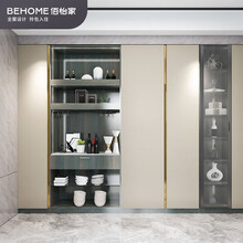 佰怡家客餐厅家用现代简约餐边柜酒柜整体定制收纳柜全屋家具定做 预付款定金500元