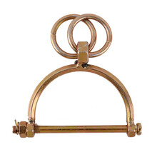 山力畜牧（SHANLIXUMU） 肉母牛鼻子牵引环 牛鼻圈拴 牛鼻栓子 牛圈环牛用钳牛鼻扣 双环半蹄牛鼻环