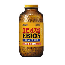 【日本直邮】朝日（asahi） 啤酒酵母片酵素日本进口改善肠胃补充营养保护肝脏 缓解糖尿病降血糖 EBIOS营养片 2000粒