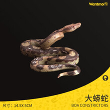 玩模乐仿真蛇玩具模型 银环蛇小蛇眼镜蛇响尾蛇蟒蛇 儿童认知玩具3-10岁 大蟒蛇