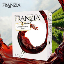 超市	芳丝雅（FRANZIA）红酒 美国加州原瓶进口红葡萄酒 3L纸盒袋装红酒 大容量 3L-单盒便携装