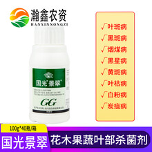 国光景翠 丙环唑苯醚甲环唑茶花炭疽病叶斑币斑病月季白粉苯甲丙环唑农药杀菌剂 100g