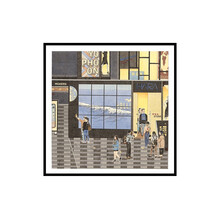 维格列艺术 原晓轩 签名限量工笔画版画 《城-浪潮》现代简约客厅装饰画北欧风格墙画房间画签名版画 30 x 30cm 限量30版