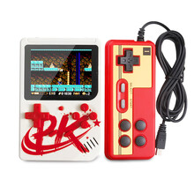 酷孩掌上游戏机公司员工福利礼品充电宝怀旧游戏机3.0英寸彩屏游戏机掌机（配手柄支持双人对战） 5000毫安时充电宝游戏机（白色777款+手柄）