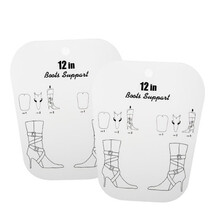 撑靴器 加厚塑料弹力靴撑片撑鞋器长筒定型片靴子支撑架鞋撑子MSY 12寸透明印花2片装