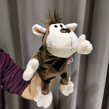 手偶剧场 全身手偶娃娃可张嘴动物手套公仔玩具早教玩偶小剧场表演台 猴子