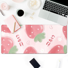镇魂歌鼠标垫超大号可爱女生卡通加厚电竞游戏防滑键盘垫锁边定制订做个性办公电脑桌垫 莓莓夏至 300x800x3mm