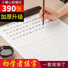 毛笔字帖心经抄经本小楷入门临摹佛经手抄本抄经套装成人初学者书法描红半生熟宣纸软笔书法纸套装楷书 【390张全面练字款】毛笔墨汁墨碟笔搁