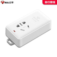 公牛 插座接线板不带线插排无线 自接线插座 插线板半成品拖线板弱电箱组装工程插板 无线1位16A4000w无开关GN-103D