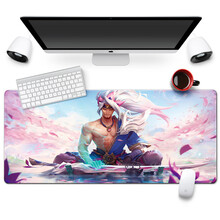 WKUK  鼠标垫超大号游戏动漫二次元女生鼠标垫键盘垫加厚桌垫 青莲剑歌 400*900*5mm