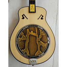 秦琴红花梨指板 蟒蛇皮腰形秦琴乐器 民族乐器三弦琴 腰形尾部皮+加棉琴包教程