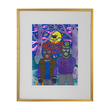 墨斗鱼艺术张亮原创版画数字油画餐厅装饰画电表箱装饰画免打孔动漫海报客厅壁画楼梯装饰画办公室字画电箱画