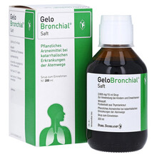 【JD物流】Gelomyrtol德国进口吉诺通桃金娘油肠溶儿童成人胶囊舒缓支气I管炎缓解咳嗽等 GeloBronchial止I咳糖浆200m