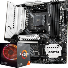 微星B550M MORTAR WIFI迫击炮 战斧导弹B550系列电脑主板AMD B550/AM4 B550M MORTAR WIFI迫击炮无线 +AMD 锐龙7 3700X盒装