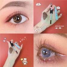 学生彩色睫毛膏打底细刷头防水拉长不晕染卷翘持久定型浓密 焦糖棕 三支装(送双眼皮贴+便携化妆镜)