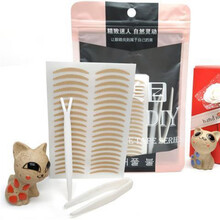 蕾丝双眼皮贴橄榄型免撕自然隐形双面大创同款女生美妆工具 M细款【200贴】+专用工具