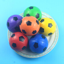 橡胶实心弹力球儿童怀旧玩具按摩橡胶球弹弹球蹦蹦球弹跳球 足球1个(直径5.5厘米)