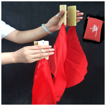 曲漾快板儿童口才教学快板红绸夹板广场舞表演手指板舞蹈道具一付4片 舞蹈儿童快板C侧黄三角绸+袋