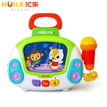 汇乐 大象手指探索训练琴儿童钢琴早教益智宝宝婴儿音乐电子琴玩具敲敲琴打地鼠毛毛虫小钢琴萌宝欢唱机电子 欢唱故事机