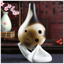 陶笛6孔初学中音学生六孔迷你笛随身小乐器入门儿童陶埙 【加强款】素烧（秘籍+曲谱+视频+挂绳+护袋）