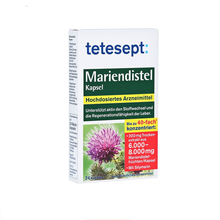 【JD物流】tetesept水飞蓟保肝胶囊 促进消化 缓解肠胃胀气 提高肝脏新陈代谢胆汁分泌 24粒/盒(1801794) 德国直邮原装进口