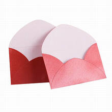 【6x10cm】迷你小尺寸信封珠光纸购物卡套名片高档会员卡礼品卡大闸蟹券提货定制包装个性烫金印刷商务 【红色】