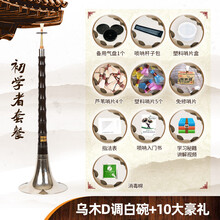 精制初学者唢呐乐器全套乌木唢呐调成人大小号唢呐 {初学套餐}乌木D调白碗+10大