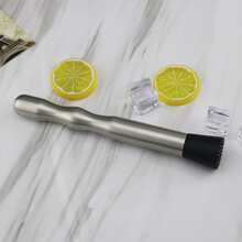 莱珍斯不锈钢碎冰锤手握款加粗压碎棍柠檬鸡尾酒捣冰棒柠檬锤调酒压汁棒