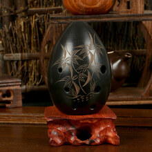 LAOLANR 埙乐器 大全勋 初学者七星八孔土陶陨 成人熏入门教材便携式埙 古乐器 一品竹段款