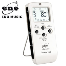 ENO伊诺电子节拍器EM988A充电节拍器吉他小提琴古筝二胡琵琶架子鼓钢琴专用考级通用人声机械节奏器 EM-988A 白色 【可充电】