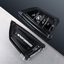 纳斯顿 适用于宝马3系5系1系2系X3X5X6X1x2X4刀锋汽车钥匙套壳包扣机械 刀锋款【亮黑】单壳