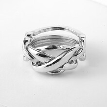 魔Puzzle金锁玩具高难度智力扣解锁解环解密孔明锁鲁班锁全套 魔戒(高难)