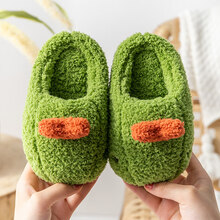 小孩子小朋友小学生穿的儿童棉拖鞋1-3岁2男童秋冬婴儿保暖小童室内家居宝宝卡通棉鞋女童休闲鞋运动鞋新 鲸鱼绿色 150码内长14cm适合1-1.5周岁
