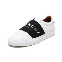 纪梵希 GIVENCHY 女士白色黑色LOGO饰带织物配皮Urban Street运动鞋休闲鞋 BE0005E0DD 116 38码
