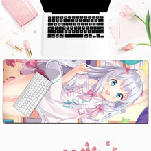 镇魂歌 鼠标垫超大号女生卡通动漫游戏周边二次元可爱加厚锁边网吧键盘垫笔记本个性定制订制办公电脑桌垫 纯情告白 400x900x3mm