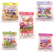 进口食品韩国美时多鳕鱼肠宝宝吃的零食鱼肉香肠火腿肠 5袋每个口味各1袋