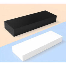 服装店橱窗模特地台展示台长方形模特站台直播脚踩台子底座底台 120*50*10长宽高白色 官方标配