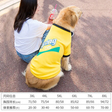 卫冠WGDOG大狗狗衣服秋冬装大型犬宠物拉布拉多金毛柴犬卫衣萨摩 黄色spring卫衣 6XL 38-45斤
