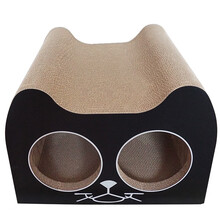 猫抓板猫房子猫窝猫咪玩具宠物猫瓦楞纸猫磨爪板耐磨大号猫爪板猫爬架大肥猫英短美短加菲 黑猫款